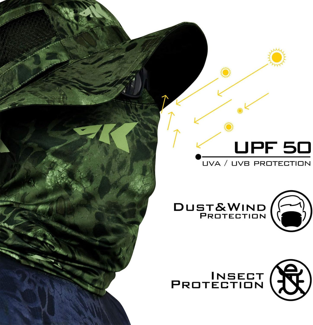 KastKing Sol Armis UPF50+ Neck Gaiter, Hydrocool Fishing Mask, Men & Women