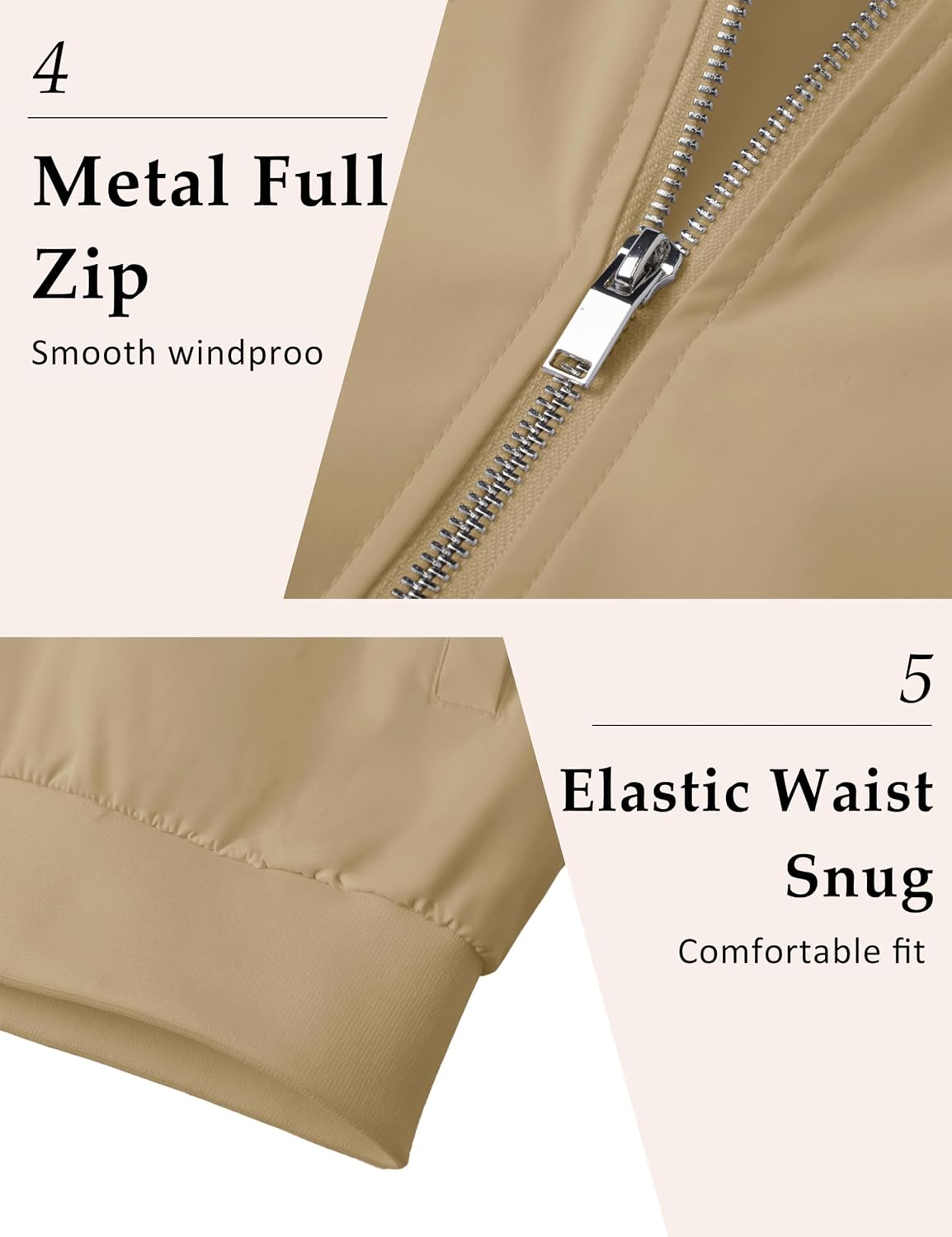 MAGCOMSEN Men's Bomber Jacket Lightweight Windbreaker Spring Fall Jacket