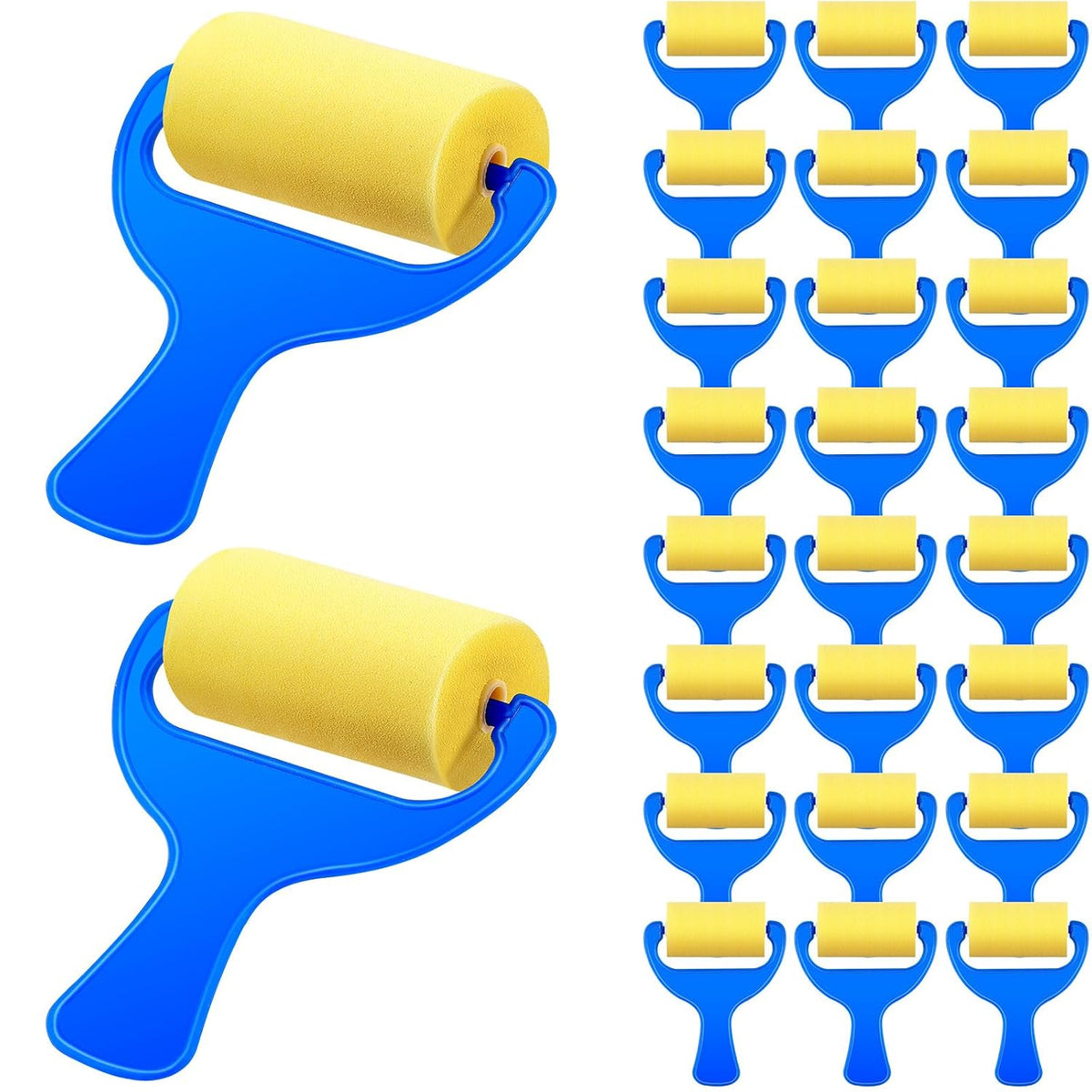 Tenceur 3" Foam Paint Rollers, Mini Sponge Rollers for Crafts DIY Art