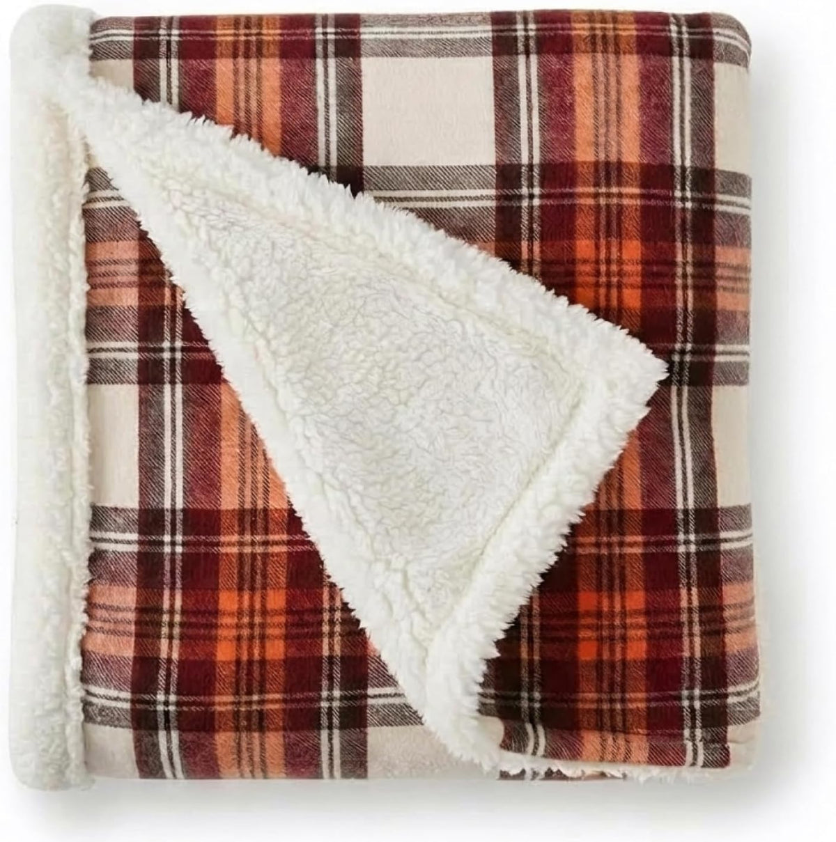 Eddie Bauer - Sherpa Reverse Throw Blanket for Bed or Couch, 50 x 70