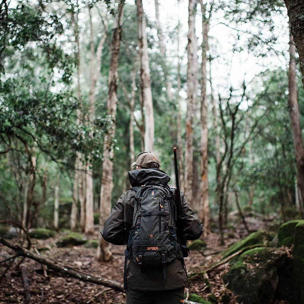 SPIKA Camo and Green Hunting Backpack Tactical Military Bags Waterproof Daypack for 25L Capacity Removable Hip Belt