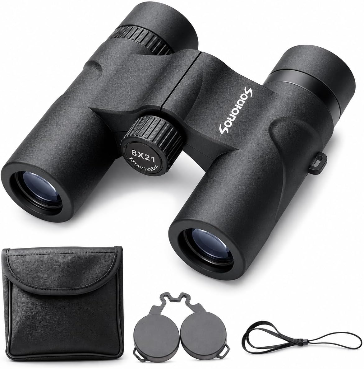 8x21 Compact Binoculars for Adults BAK4 Prism High Powered