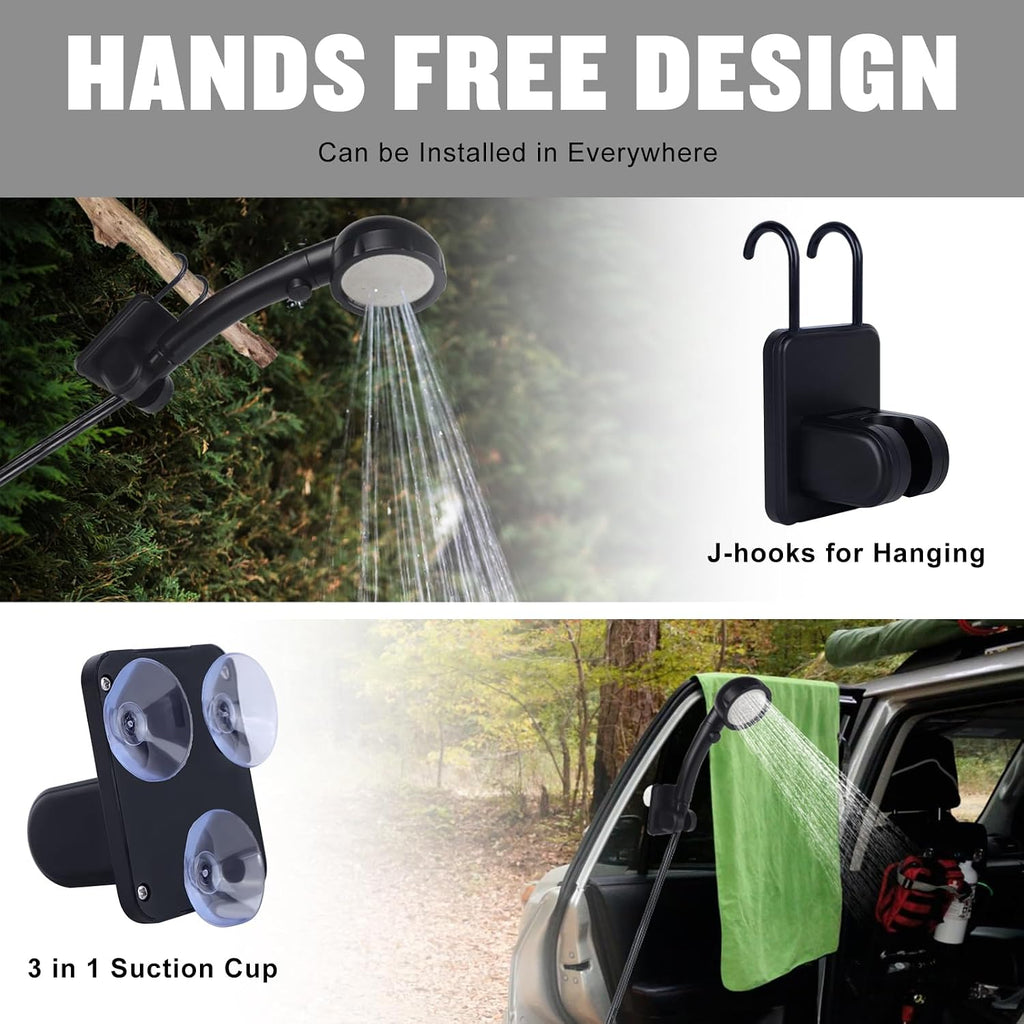 Spopal Portable Shower for Camping, [Long-Lasting] 6000mAh Rechargeable