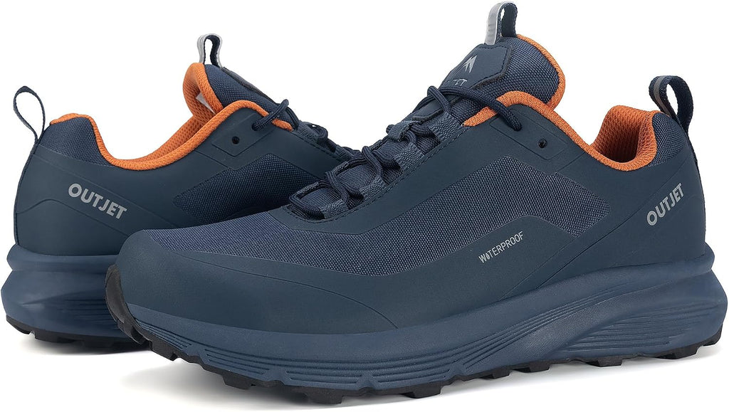 Men's Waterproof Hiking Shoes Lightweight Breathable Anti Slip Outdoor Shoes