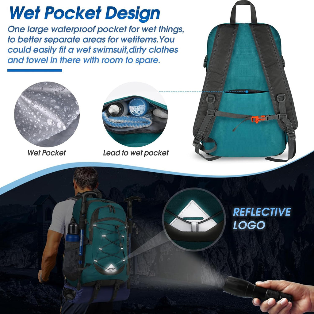 IGOLUMON Hiking Backpack 40L Packable Lightweight Camping Daypack Men Women