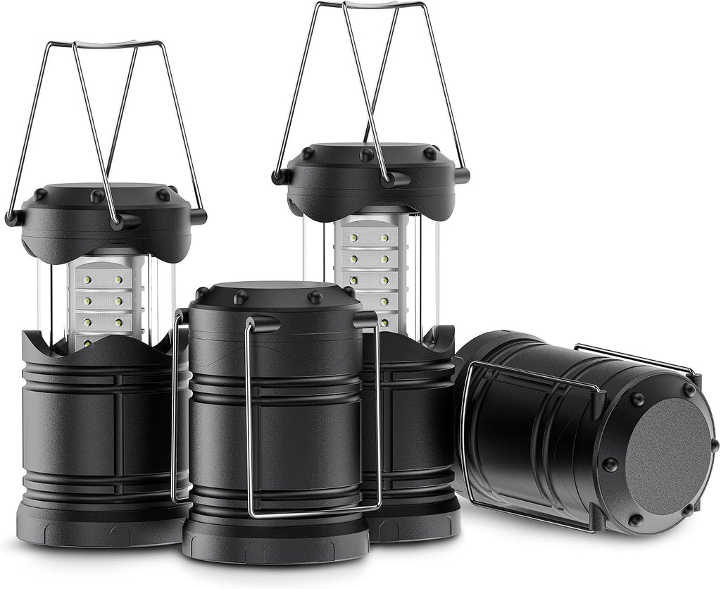 Lichamp 4 Pack LED Camping Lanterns, A4BK