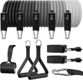 WHATAFIT Resistance Bands with Handles, 5-Level Exercise Bands for Workout