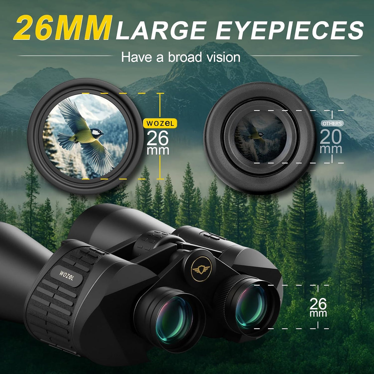 20x70 Binoculars for Adults High Powered Bird Watching Hunting Travel