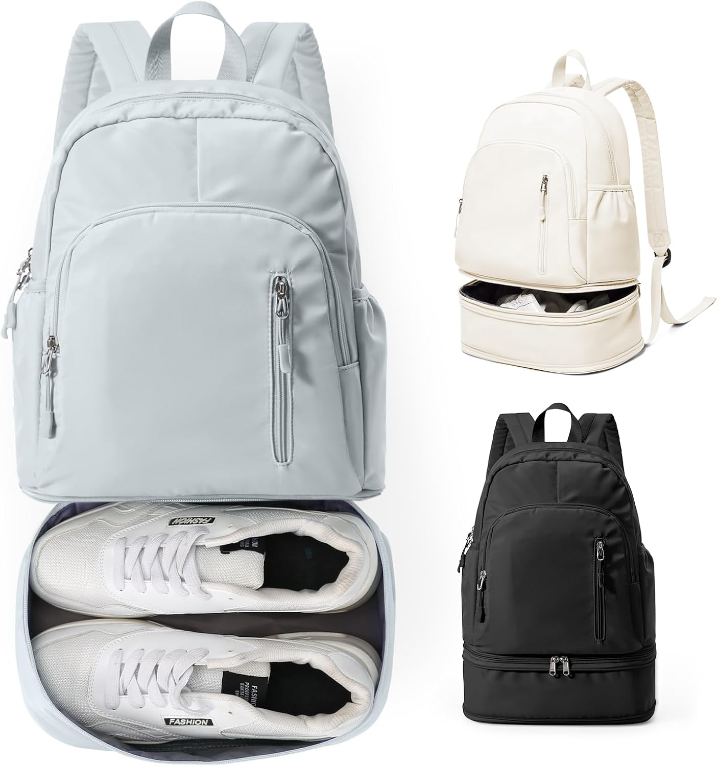Gym Backpack for Women, Dance Volleyball Backpacks With Shoe Compartment
