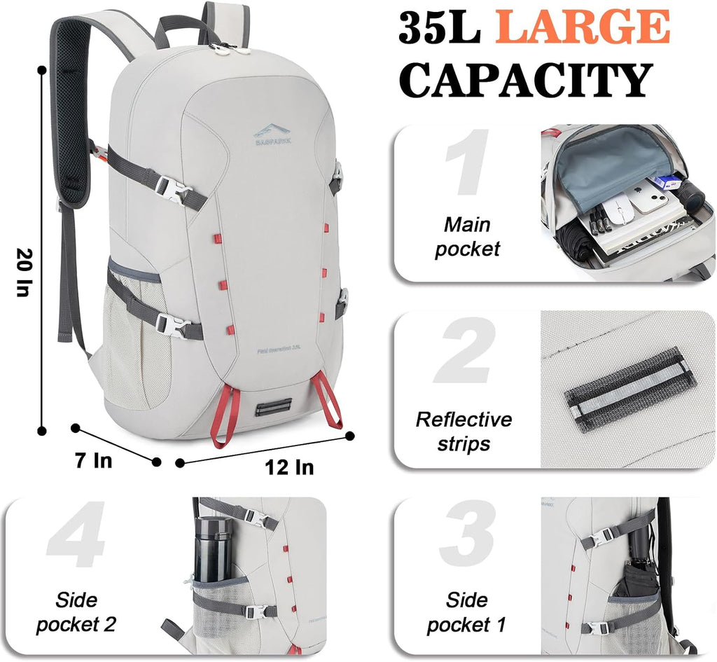BAGPARKK 35L Ultra Lightweight Foldable Packable Hiking Backpack