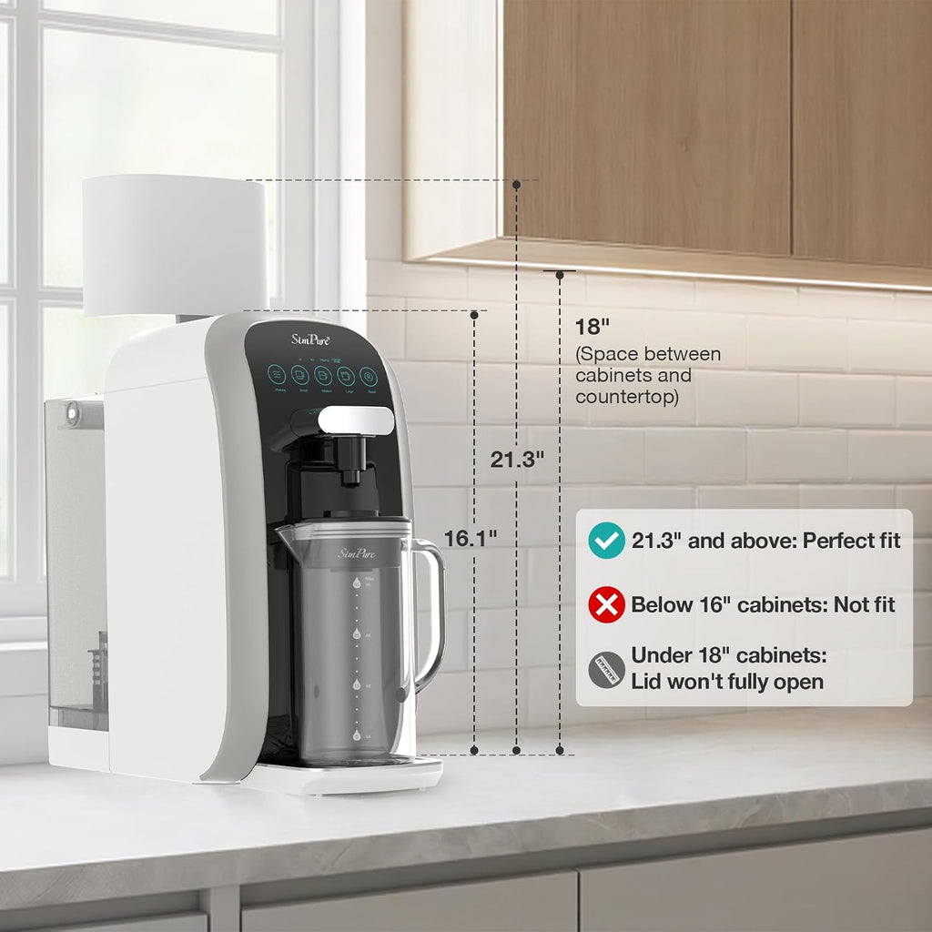 SimPure Y7T-C Countertop Reverse Osmosis Water Filter, 5 Stage RO