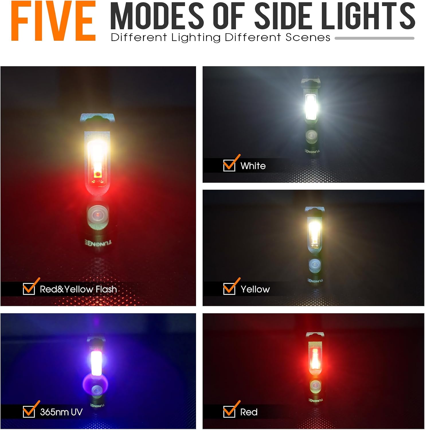 S15PRO Rechargeable keychain Flashlight,750 Lumen Mini light with COB