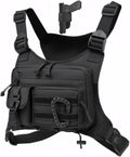 Muserise Outdoor Chest Bag For Men and Women, Tactical Vest For Running, Cycling, EDC Chest Pack Rig For Sports and Workouts