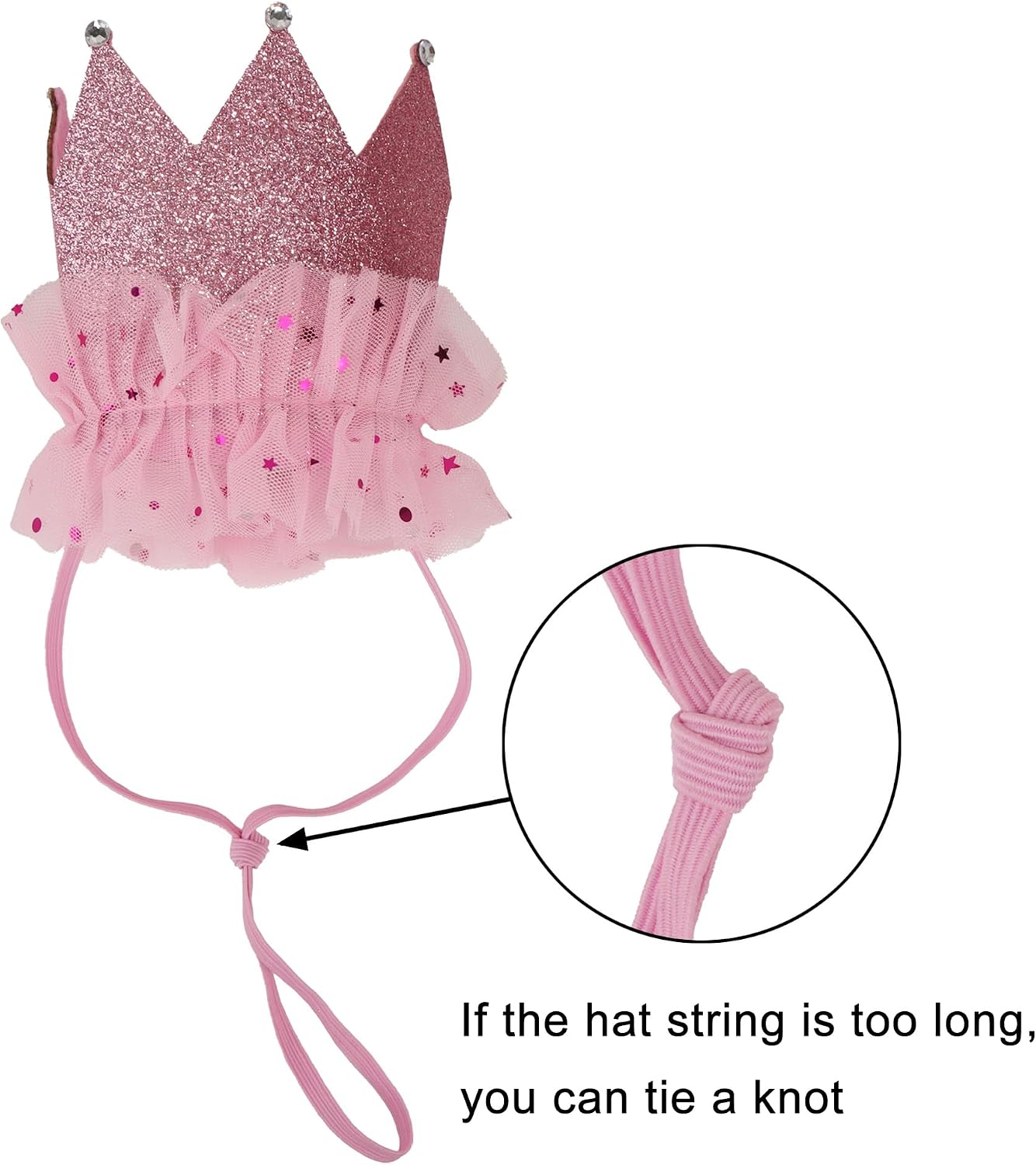 ADOGGYGO Dog Birthday Hat Bandana Set, Pink Plaid Girl Dog Bandana, Small