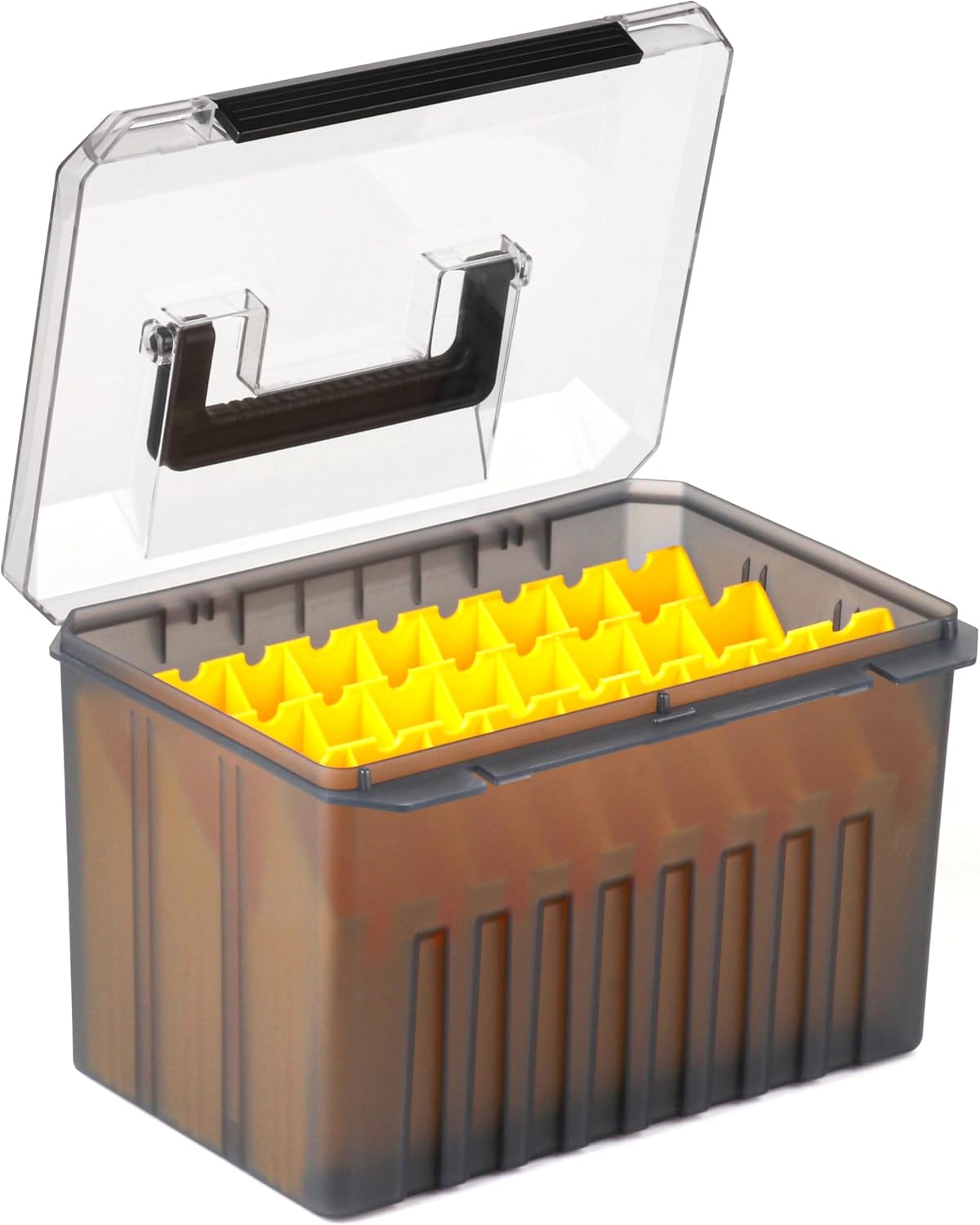 RUNCL Fishing Large Tackle Box – Rigid Hard Lure Organizer for Hard Bait Storage, Capacity Multi-Slot Organizer for Home Storage & Outdoor Freshwater and Saltwater Fishing