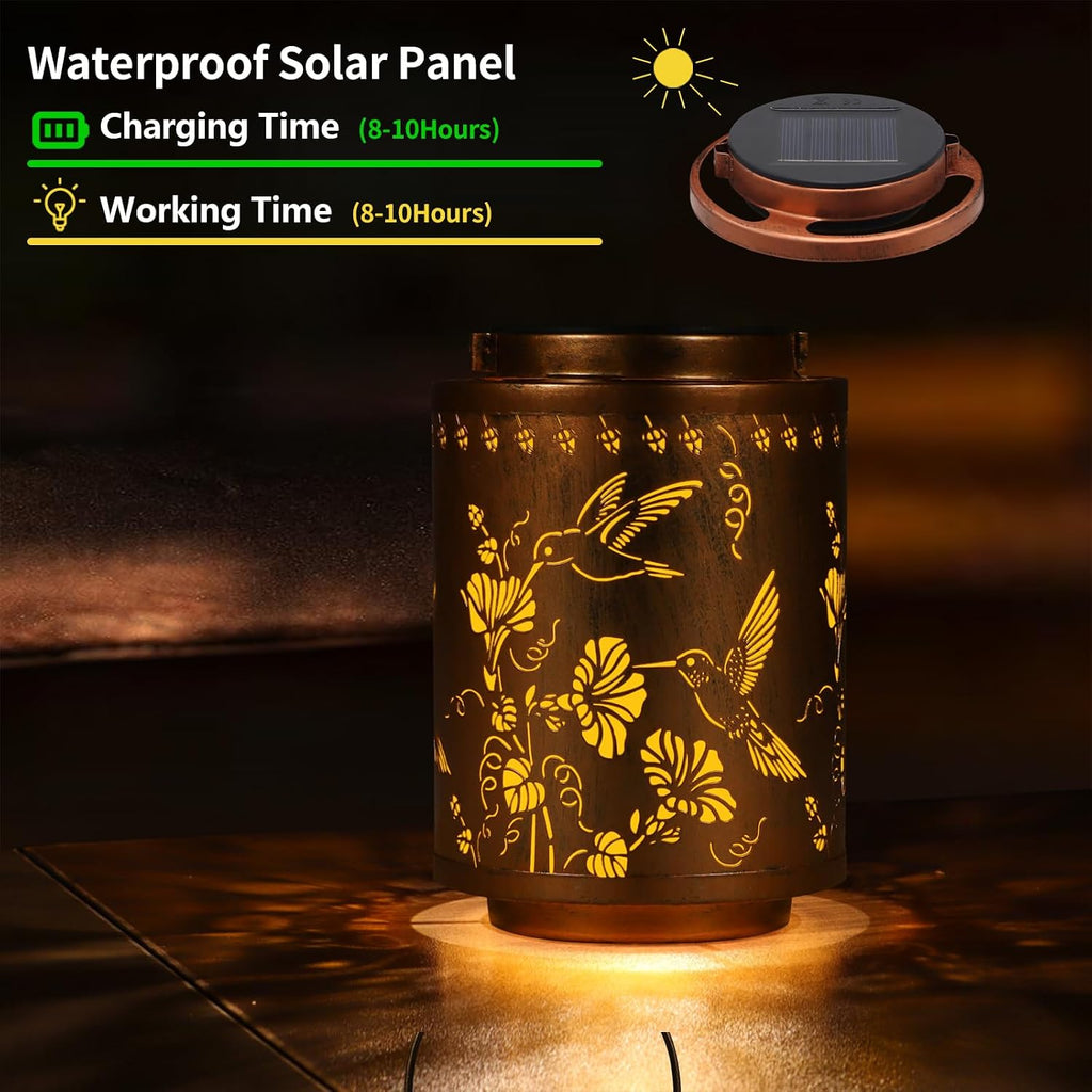 Solar Lanterns Outdoor Waterproof Garden Decor Gifts for Women Mon