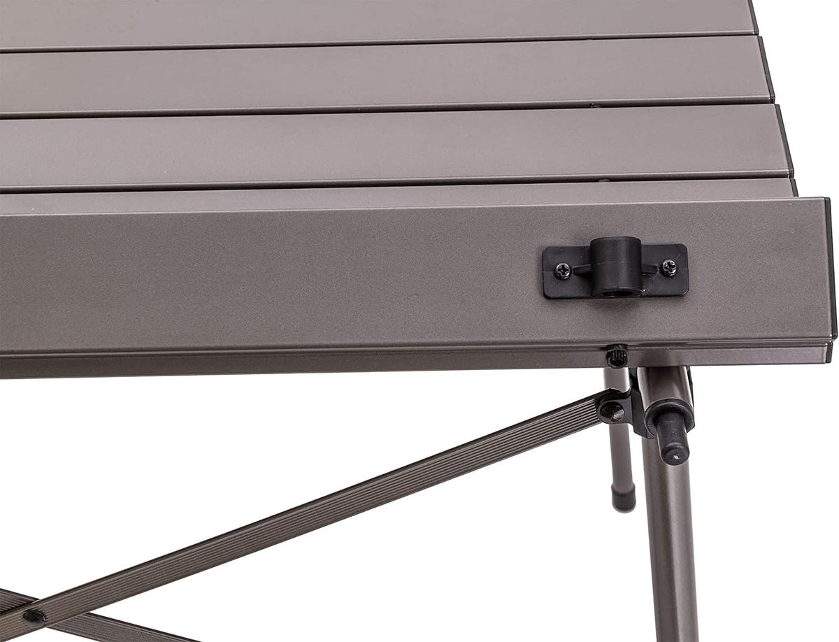 ALPS Mountaineering Aluminum Roll-Top Camp Table with Fast Setup and Compact Storage