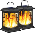 Solar Lanterns Outdoor Waterproof, Hanging Solar Lights 2 Pack
