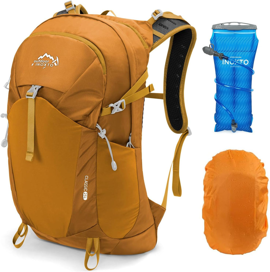 IX INOXTO Hiking Hydration Backpack with 2L/3L Water Bladder for Women and Men18L/25L Water Backpack for Hiking, Cycling, Climbing, Camping