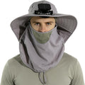 Outdoor Sun Hat Detachable Neck Face Flap UPF 50+UV Protection Visor Fishing Hats with Neck Flap for Men & Women