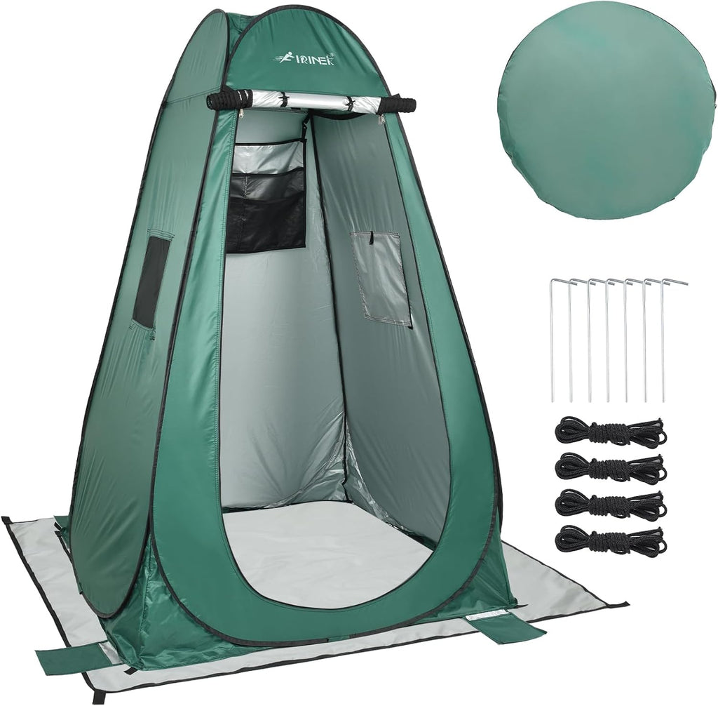 Pop Up Camping Shower Tent, Portable Dressing Changing Tent Outdoor with Carry Bag for Beach & Hiking, 75” x 48”x 48”