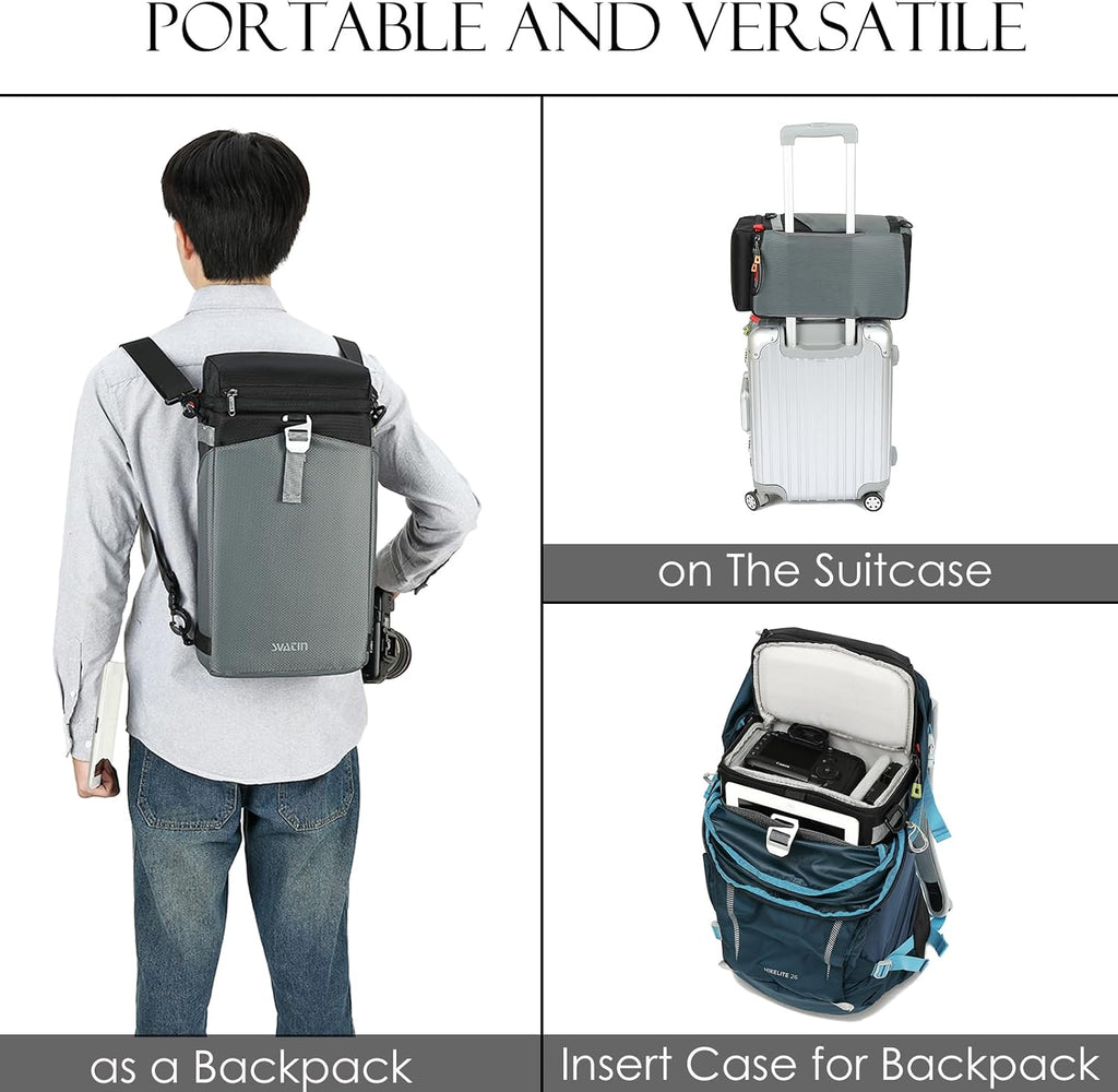 Camera Insert Backpack, Dual-Opening Camera Cube for Travel & Hiking