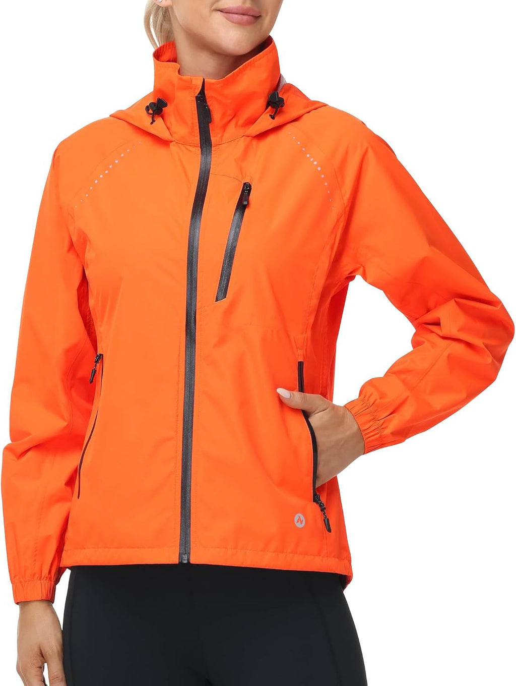 Nepest Womens Cycling Rain Jackets Biking Windbreaker with Hood UPF 50+