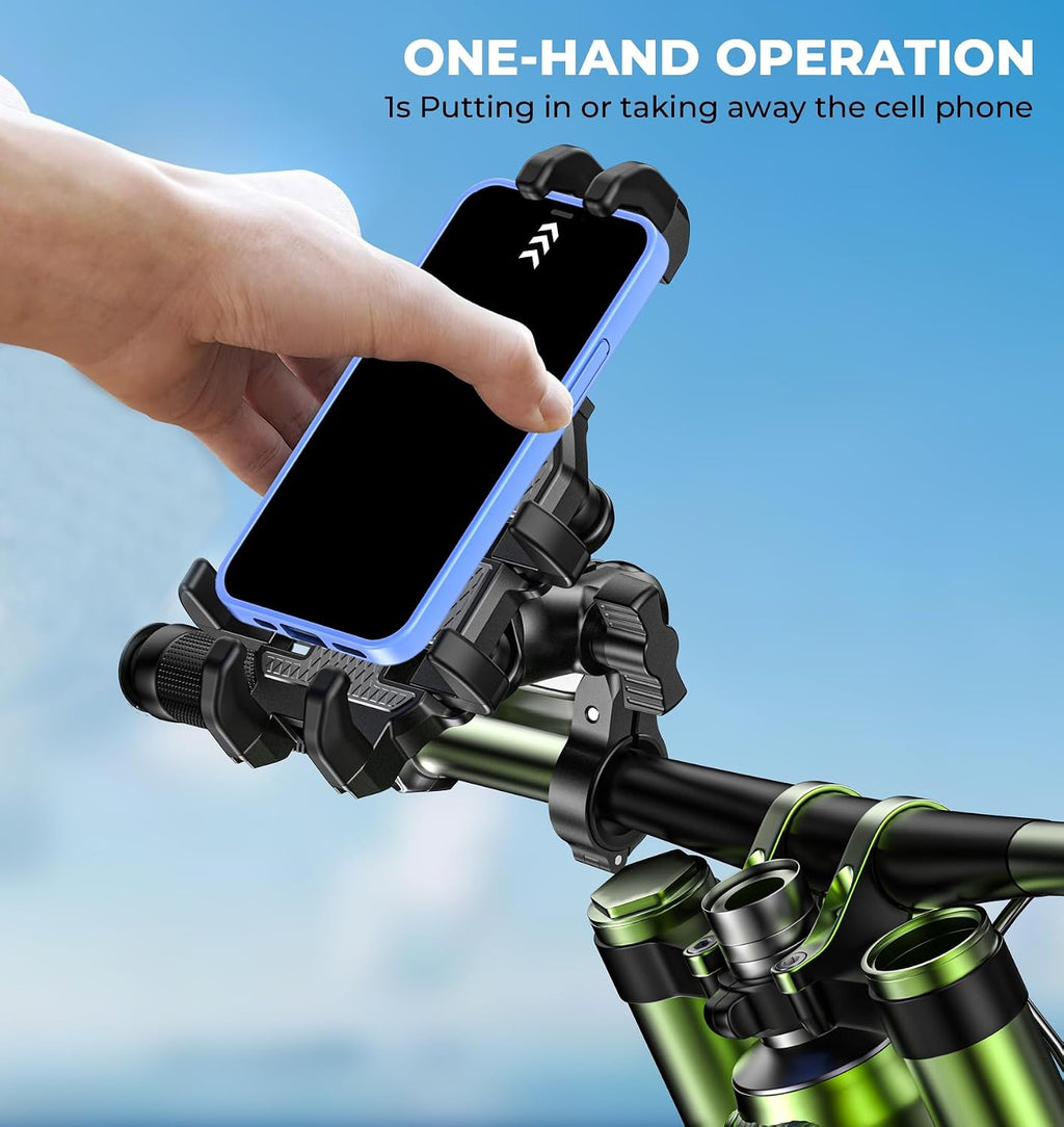 VAZESWIN Motorcycle Phone Mount Holder with Vibration Dampener