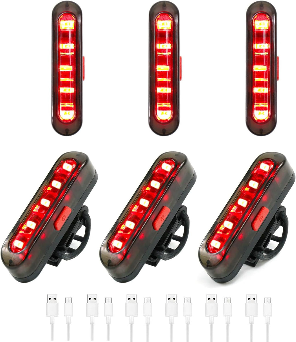 Bike Tail Light, Bicycle Rear Lights USB-C Rechargeable LED Cycling Safety Flashlight with 4 Light Mode for Road Mountain Night Riding & Adults Men Women