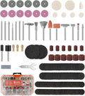 HARDELL 227Pcs Rotary Tool Kit w/ 1/8" Shanks, Sanding & Carving Orange
