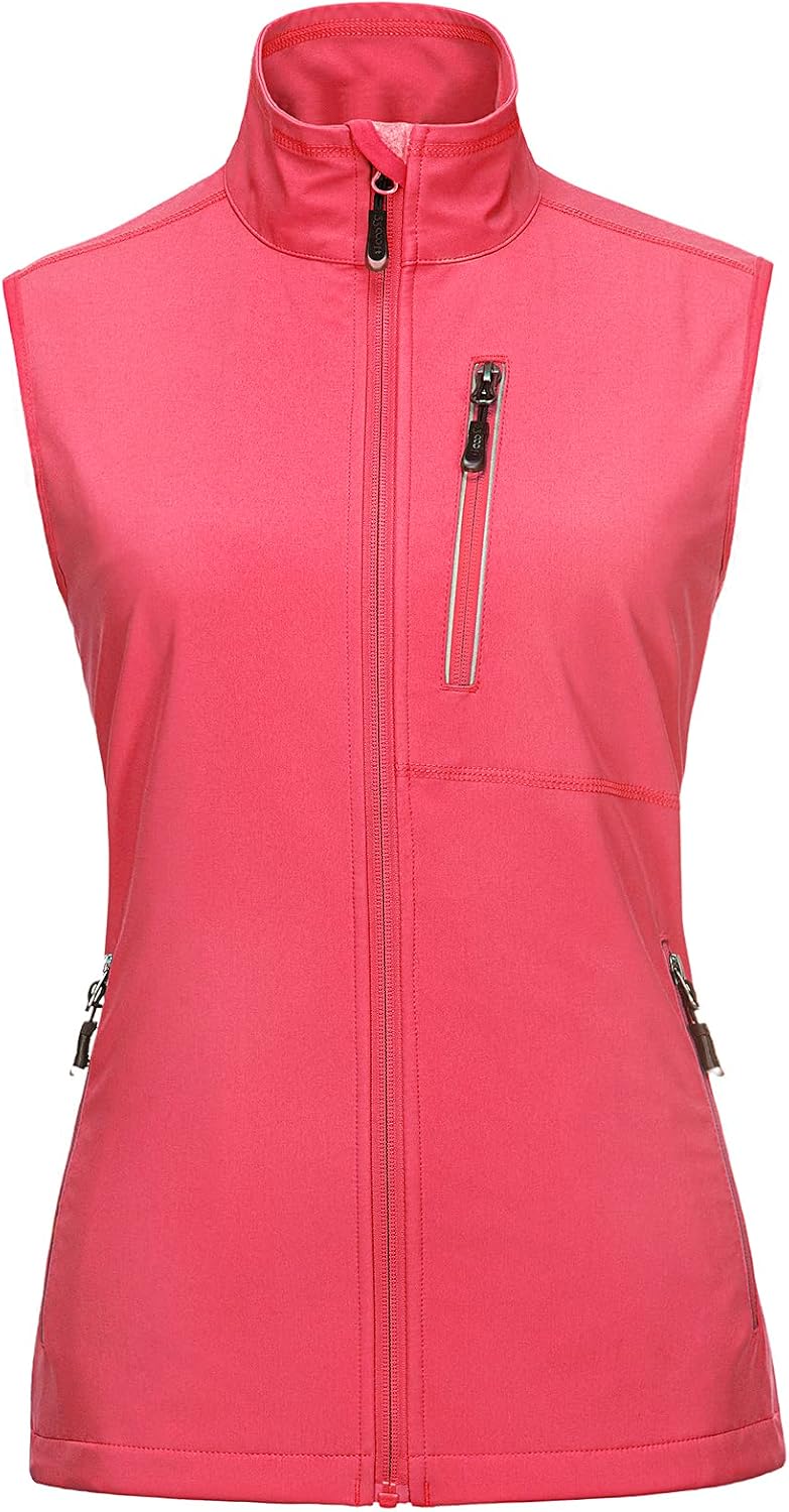 33,000ft Women's Lightweight Running Vest with 6 Pockets for Travel Golf