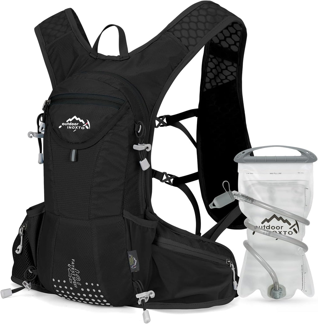 IX INOXTO Hydration Pack Backpack, Lightweight Water Backpack with 2L Hydration Bladder Daypack for Men Women,Running Hydration Vest for Trail Running Hiking Cycling Race Climbing