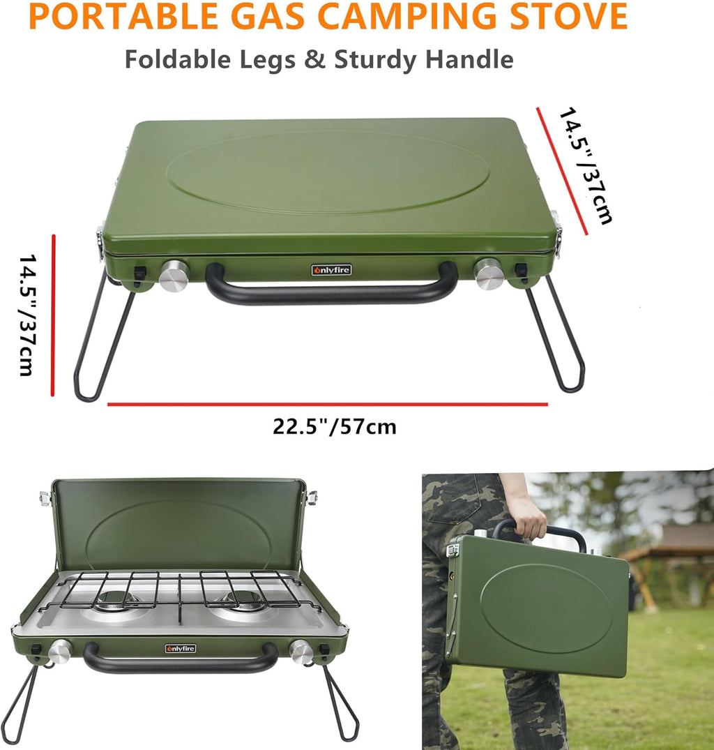 Portable Camping Gas Stove 2-Burner