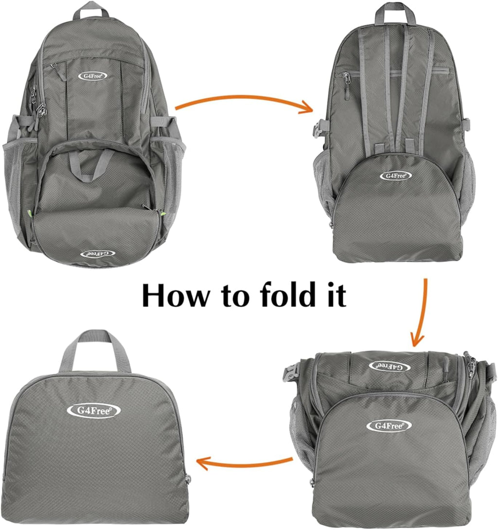 G4Free 40L Lightweight Packable Hiking Backpack, Waterproof Travel Daypack