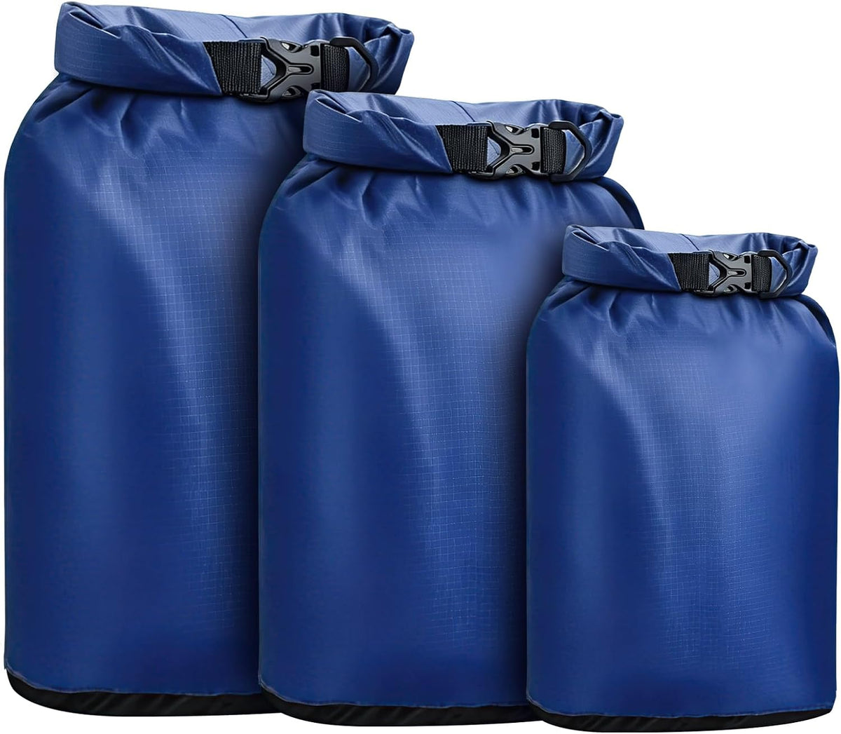 Dry Bag Waterproof 3 Pack Lightweight Outdoor Dry Sack, 6L&10L&20L, Black