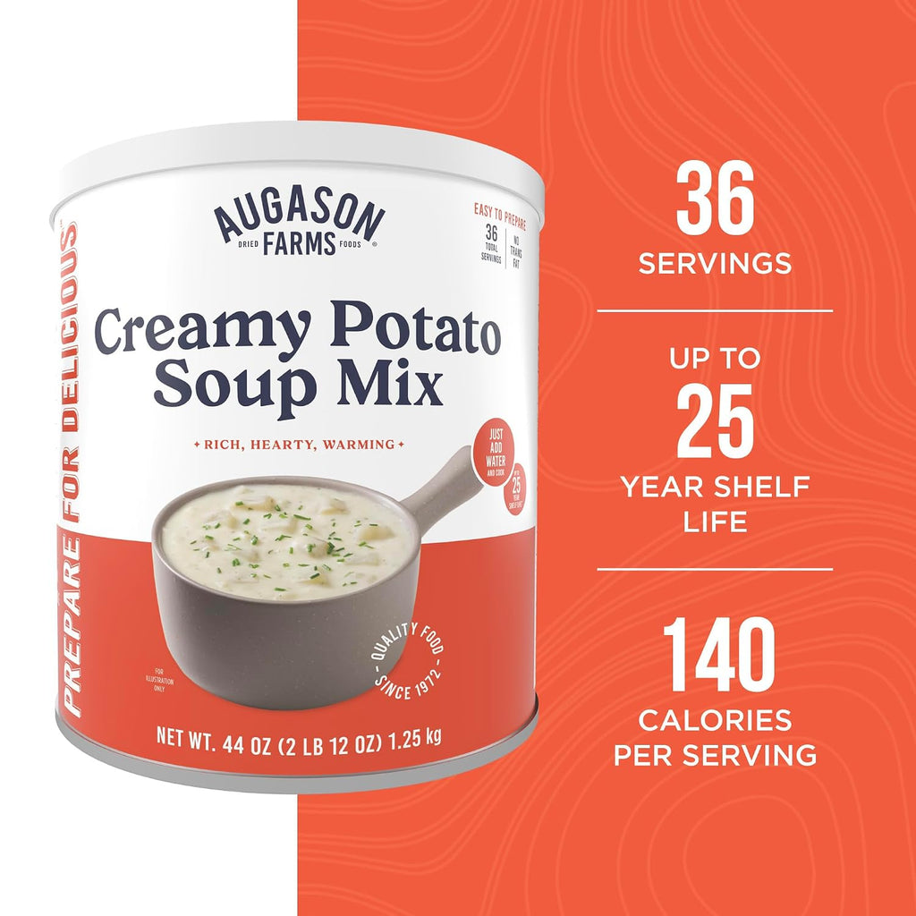 Augason Farms Creamy Potato Soup Mix Can