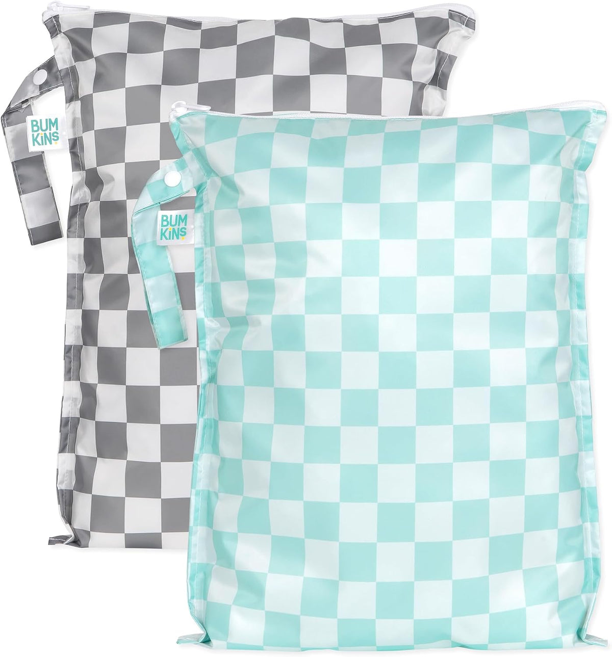 Bumkins Roamio - Waterproof Wet Bag - For Baby, Travel, Swim Suit, Cloth Diapers, Pump Parts, Pool, Gym, Toiletry, Strap to Stroller - Reusable & Easy to Clean - 2pk - Cowgirl Boots & Disco