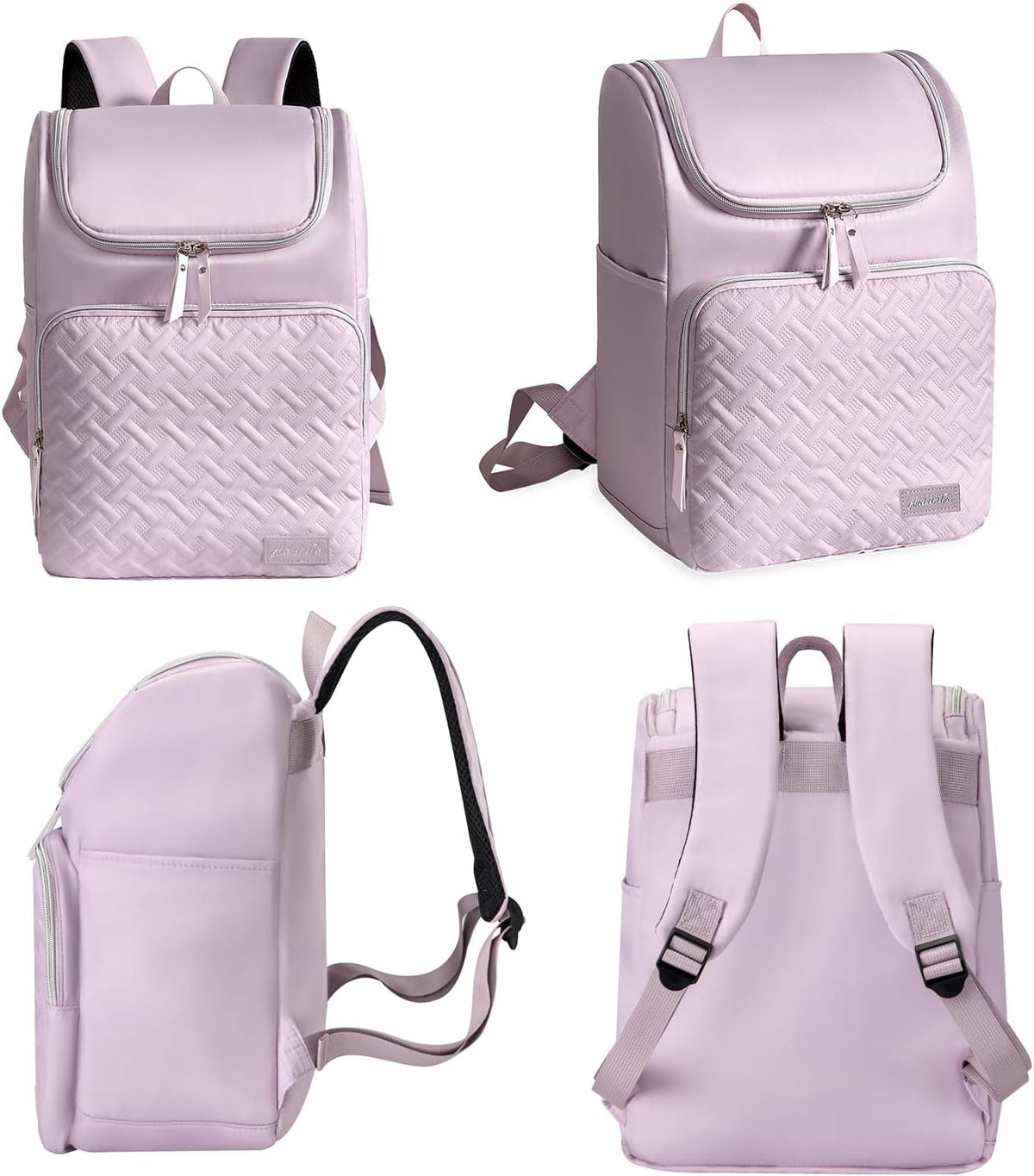 Cooler Backpack Insulated Leak Proof 33 Cans, Waterproof Hiking Backpack Cooler Soft Cooler Bag Lunch Backpack for Women Picnic Camping Beach, Purple