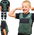 Weighted Vest For Kids - Adjustable Compression Vest With Six Removable Weights Included - Breathable Snug Fit Design