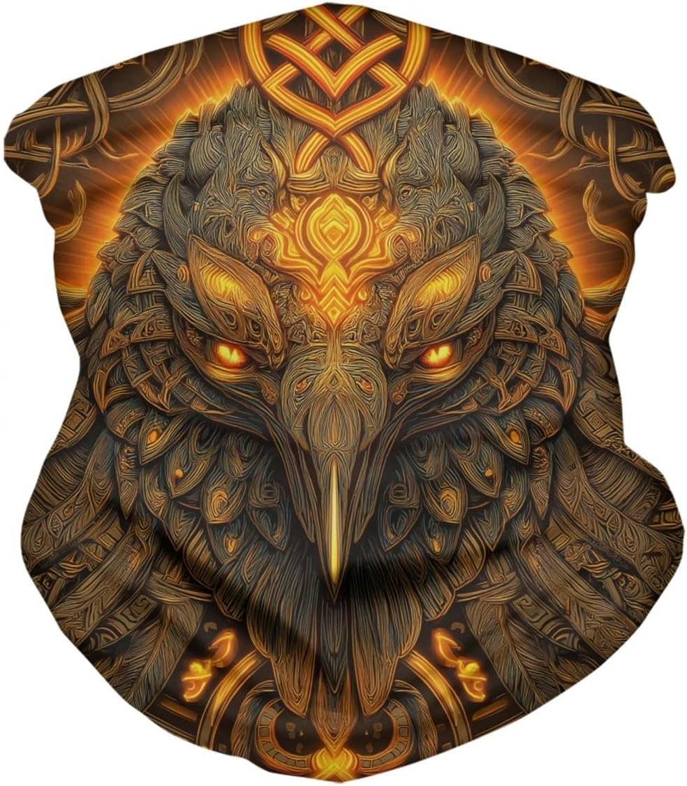 Cool Skull Face Bandanas Sports Casual Headwear Viking Neck Gaiter