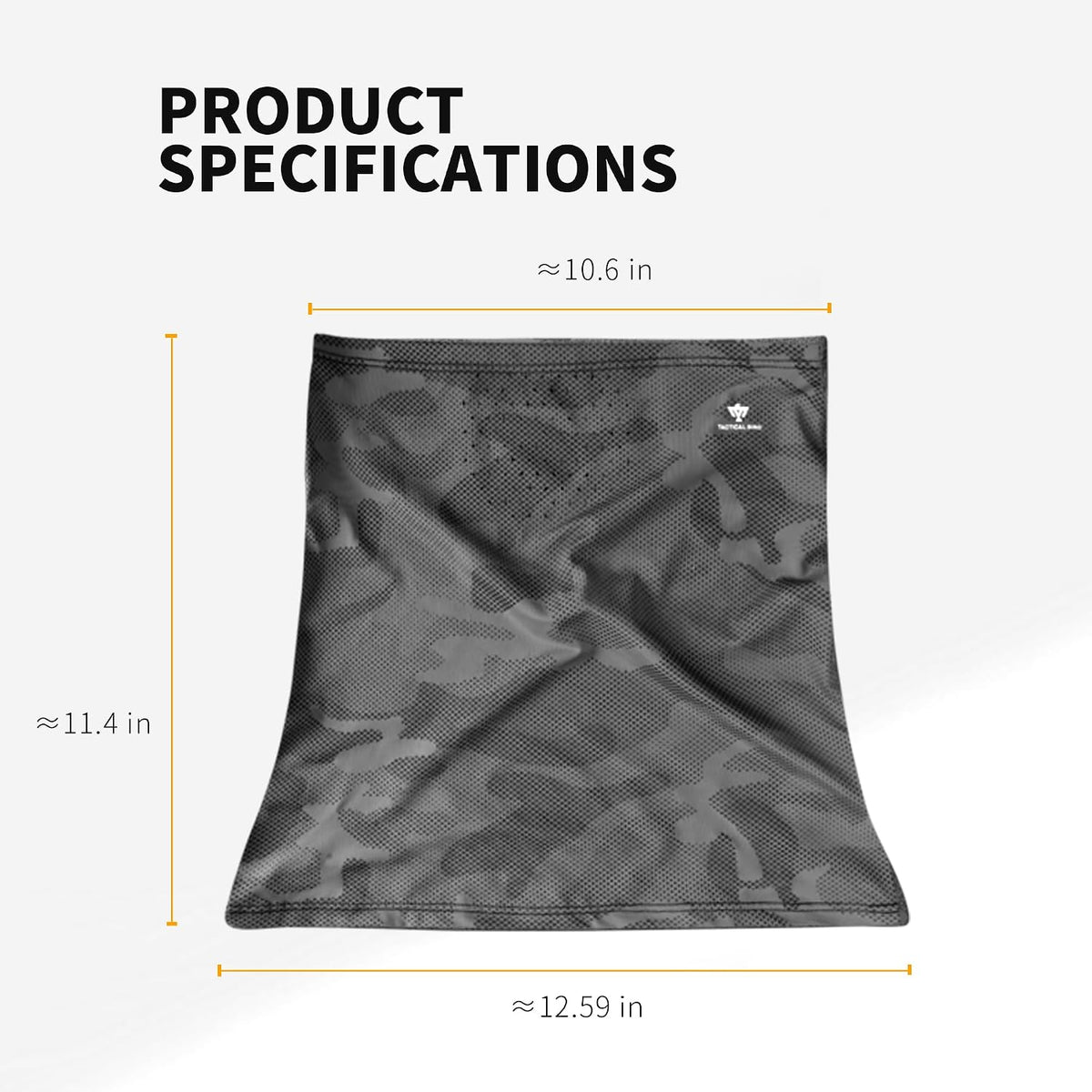 Men's Loose Fit Ear Loop Ice Silk Cooling Neck Gaiter, UPF50+ UV Sun Protection Face Cover, High Elastic Quick Dry Breathable Sunscreen for Cycling, Fishing, Hiking, Outdoor Sports and Daily Commute