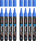 Overseas Blue Acrylic Paint Markers 8 Pack, Medium Tip Paint Pens