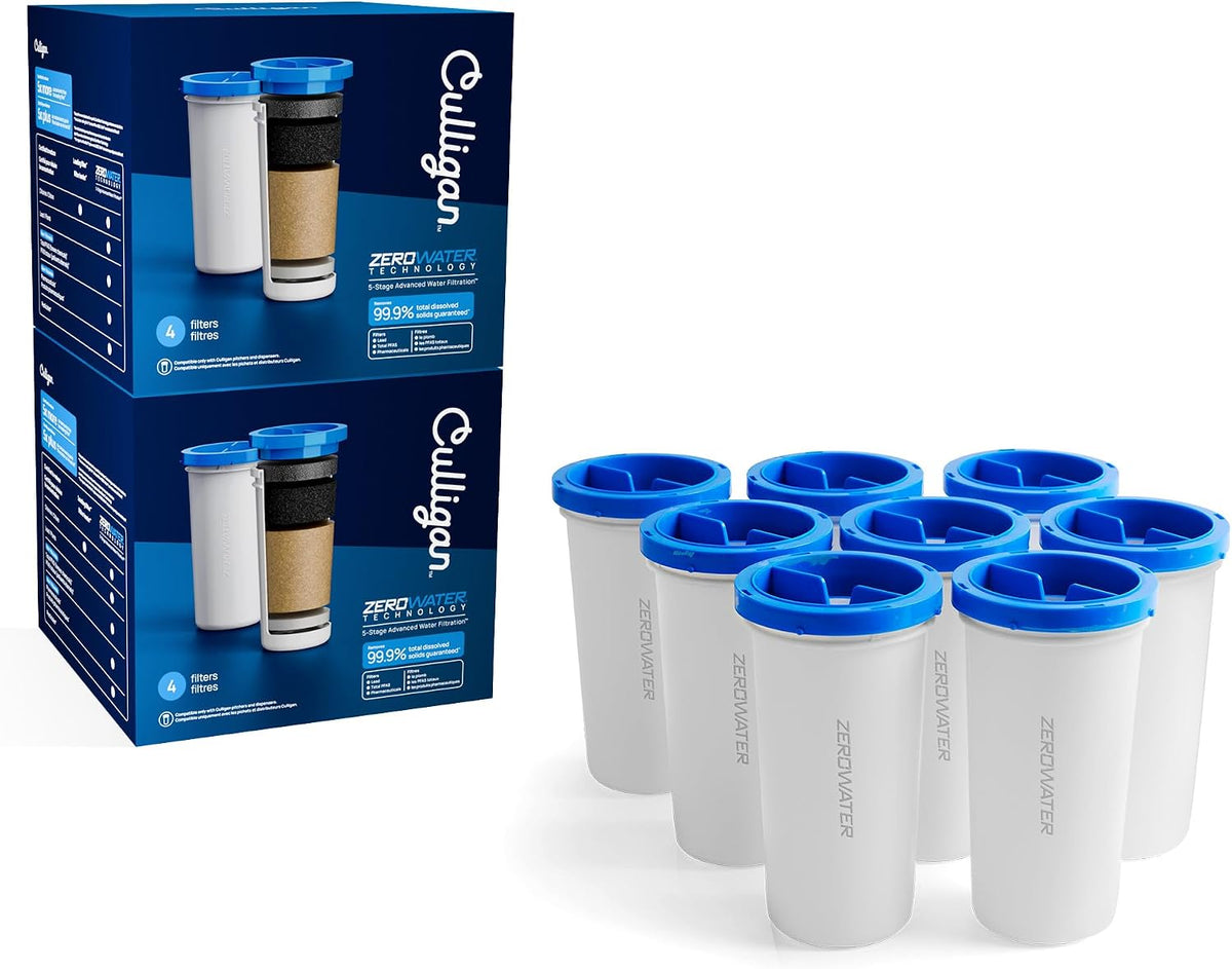 Culligan ZeroWater Replacement Water Filter Removes PFAS 2-Pack