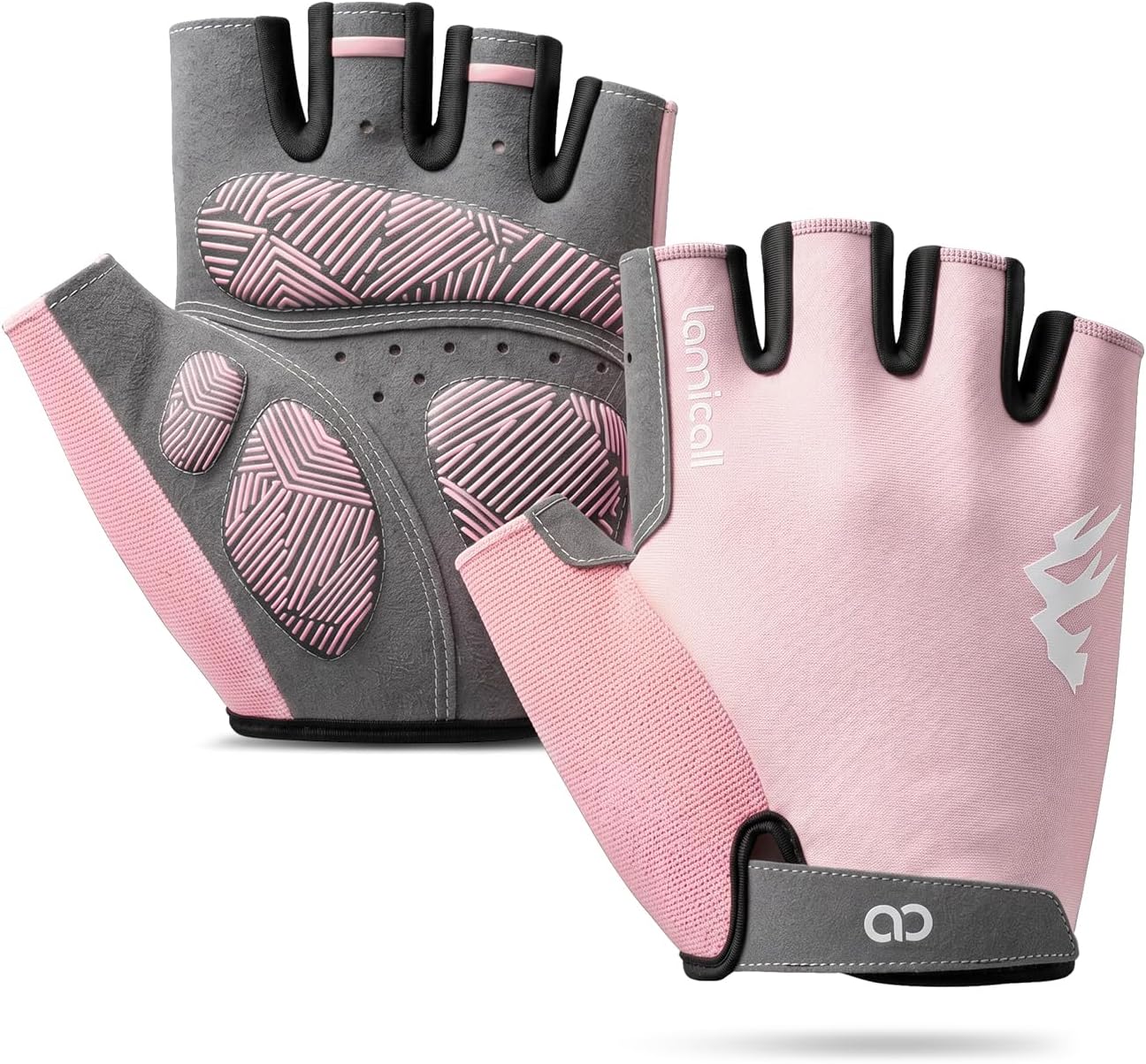 Lamicall Bike Gloves for Men Women - [Anti-Slip Shock-Absorbing Pad] Workout Gloves, Breathable Materials, Cycling Gloves for Bicycle, Gym, Motorcycle, Hiking, Indoor & Outdoor Sports