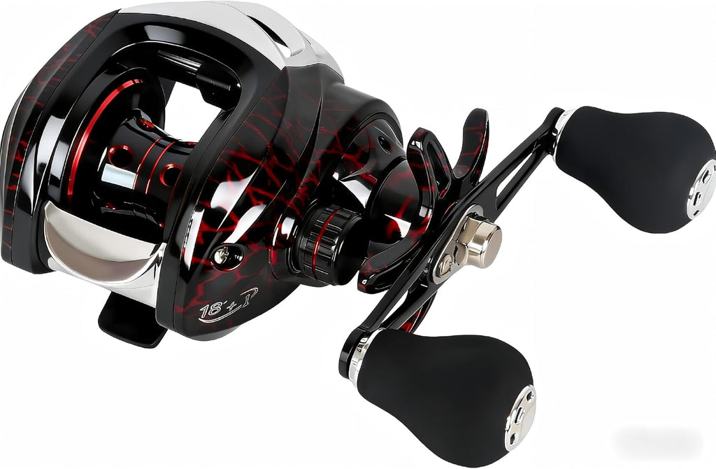 Baitcaster Reels, 7.2:1 Gear Ratio Baitcasting Fishing Reel with 18+1bb