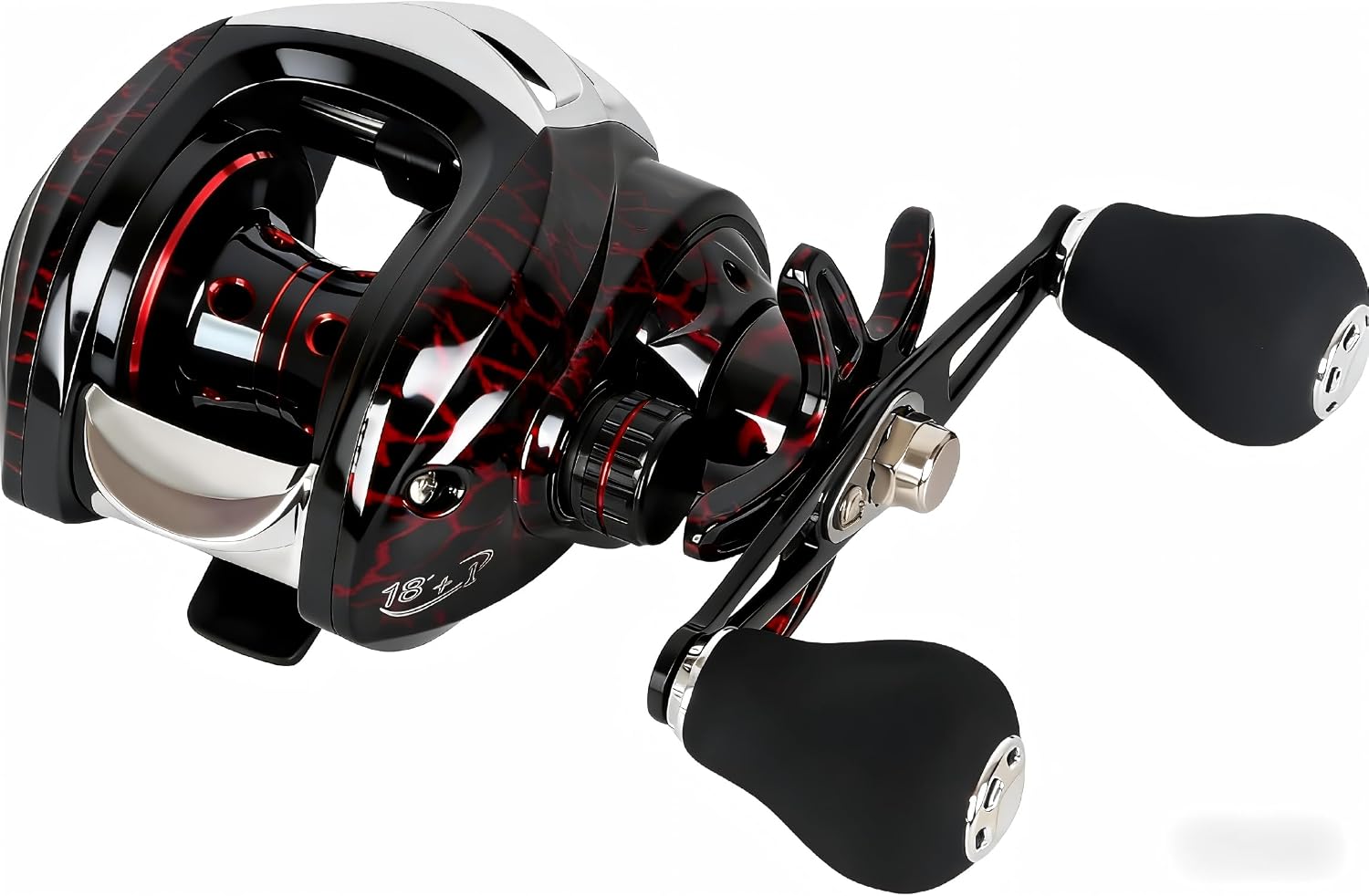 Baitcaster Reels, 7.2:1 Gear Ratio Baitcasting Fishing Reel with 18+1bb