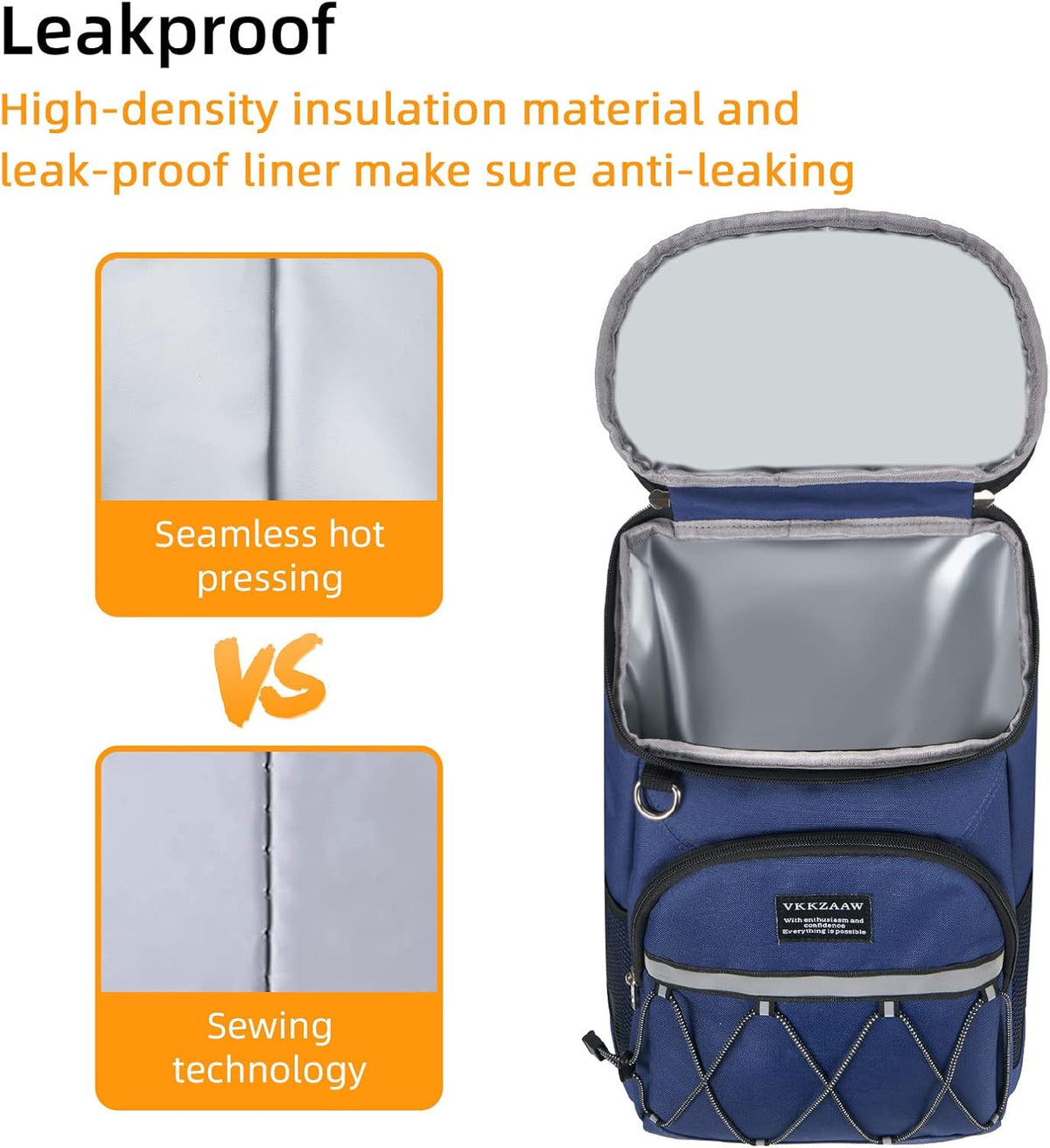 Backpack Cooler 42 Cans Insulated Leak Proof, Soft Lightweight Lunch Multifunctional Cooler Backpack Insulated Waterproof for Women Men