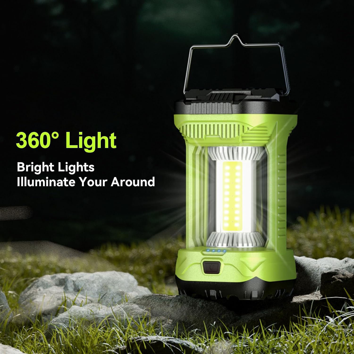 AlpsWolf Rechargeable Camping Lantern, 4000LM Emergency Camping Tent Light