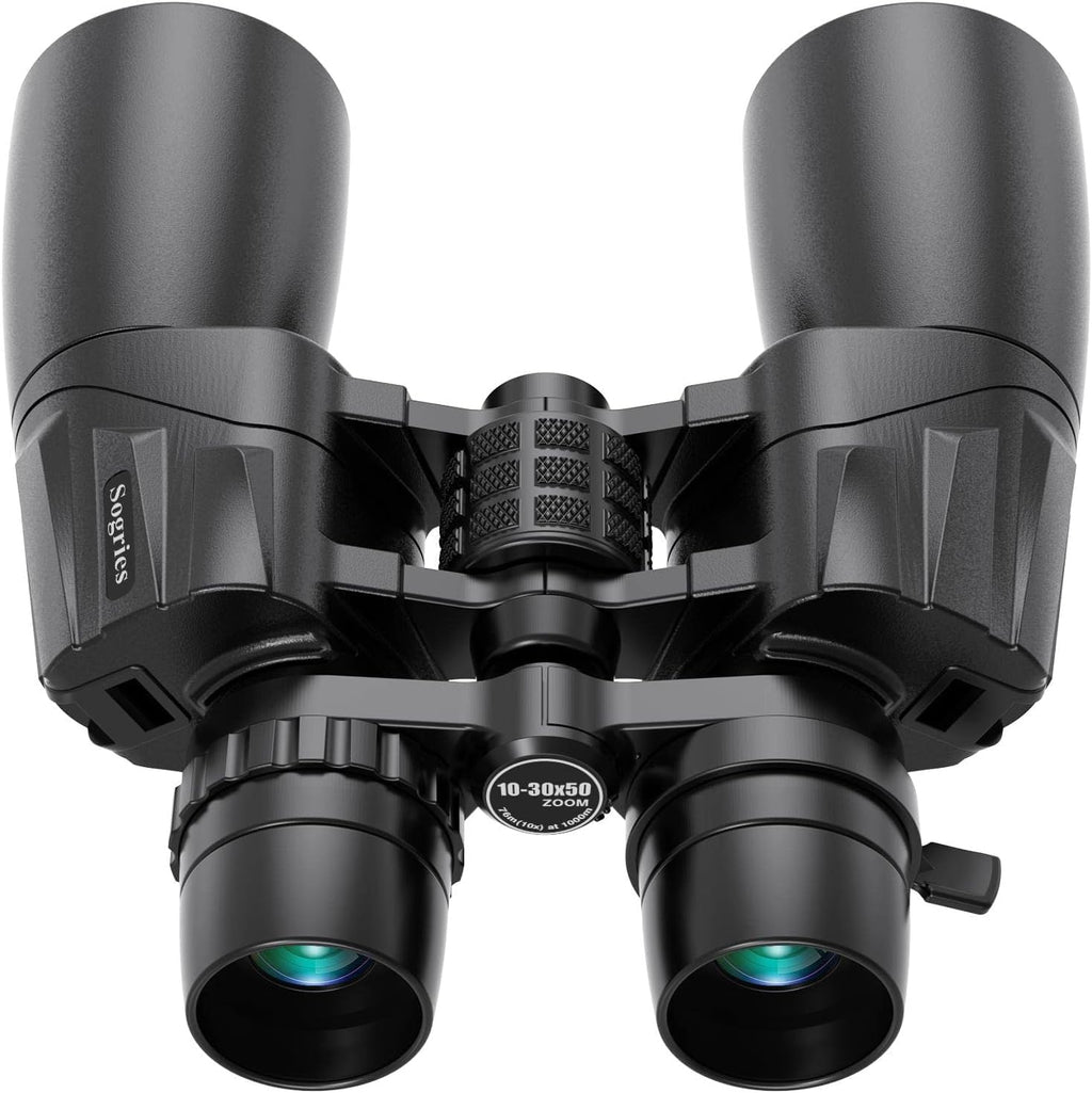 10-30x50 Zoom Binoculars for Adults High Powered