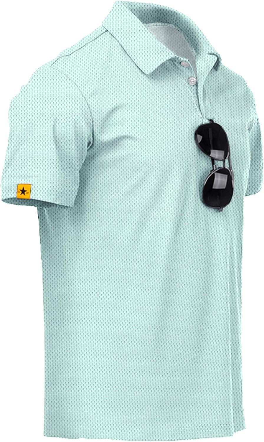 ZITY Mens Golf Polo Shirts Short Sleeve UPF 50+ Moisture Wicking Tshirt
